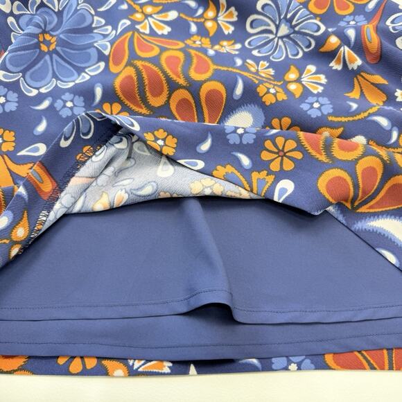 Sigrid Olsen Colorful Floral Tank Top Size S Beaded Tie Straps Boho Boho Hippie - Picture 4 of 7